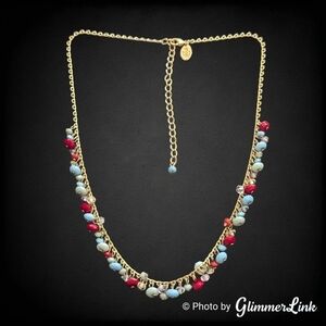Premier Designs Multi Color Faceted Beads Necklace